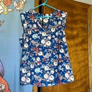 41 Hawthorn sleeveless Floral print in a size Large.